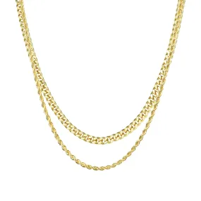 2.5mm Rope Chain + 3.5mm Cuban Link Bundle