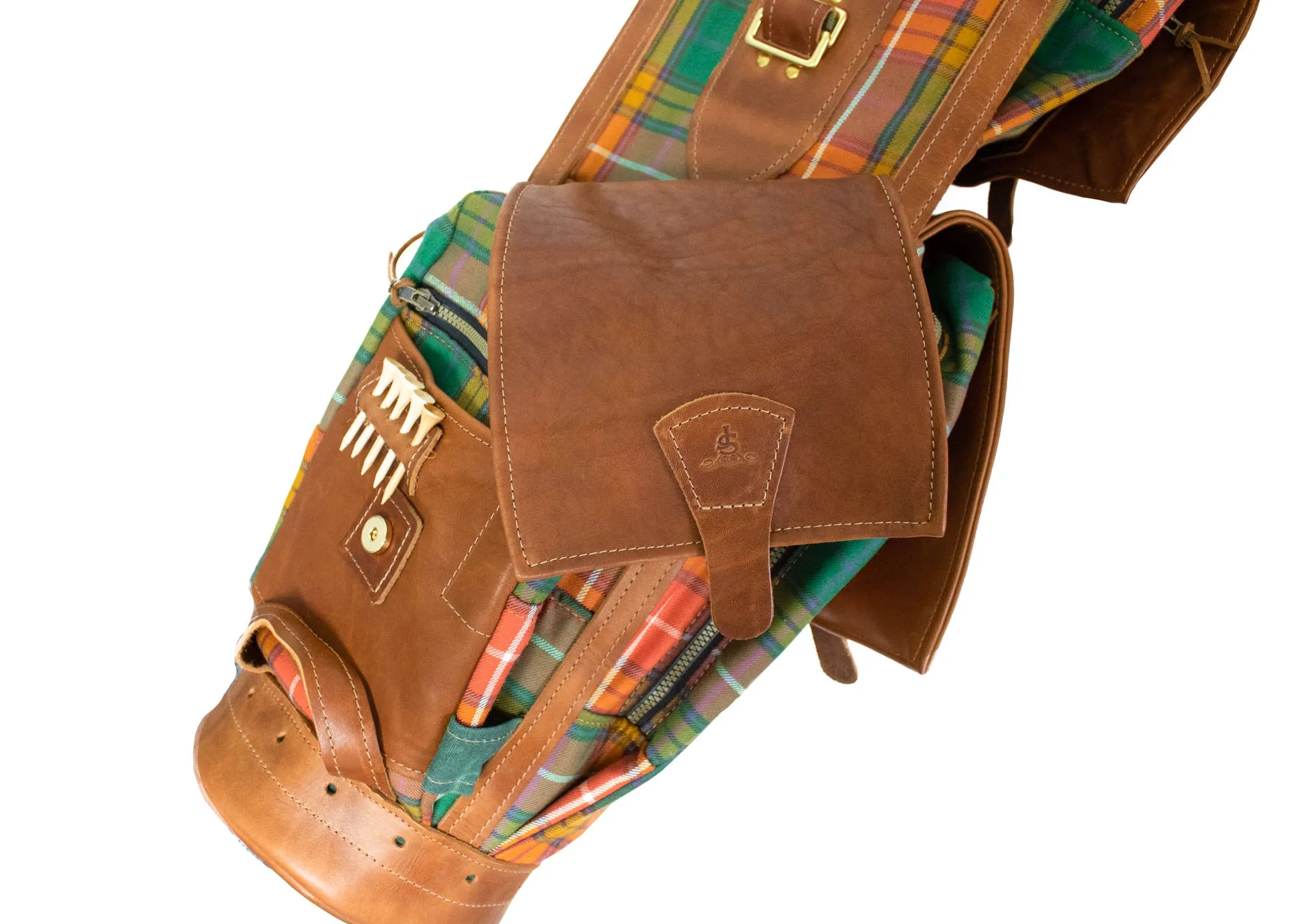 8 Gran Tour Style Tartan Golf Bag