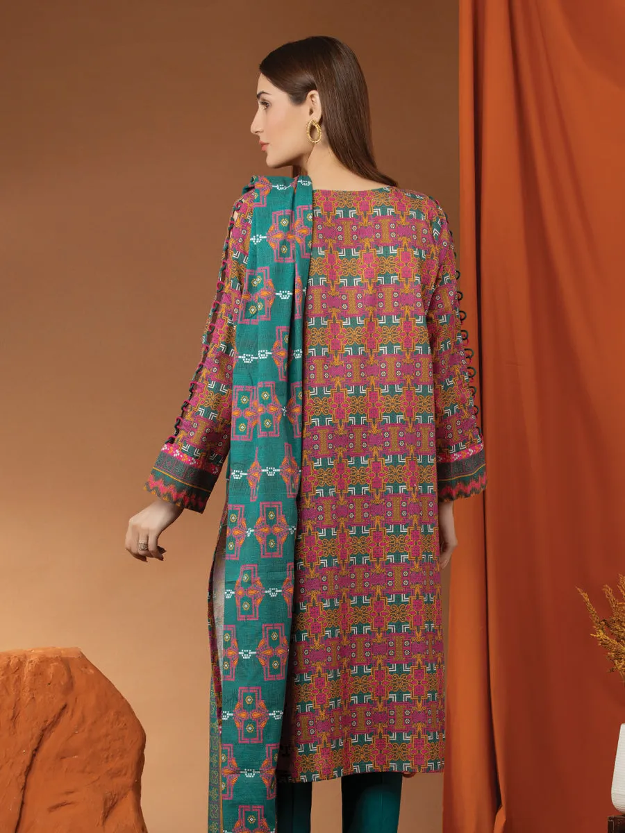 ACE Galleria Merak Khaddar Unstitched Printed 3Pc Suit A-WU3PWK22-451