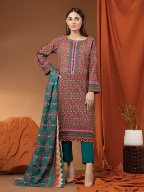 ACE Galleria Merak Khaddar Unstitched Printed 3Pc Suit A-WU3PWK22-451