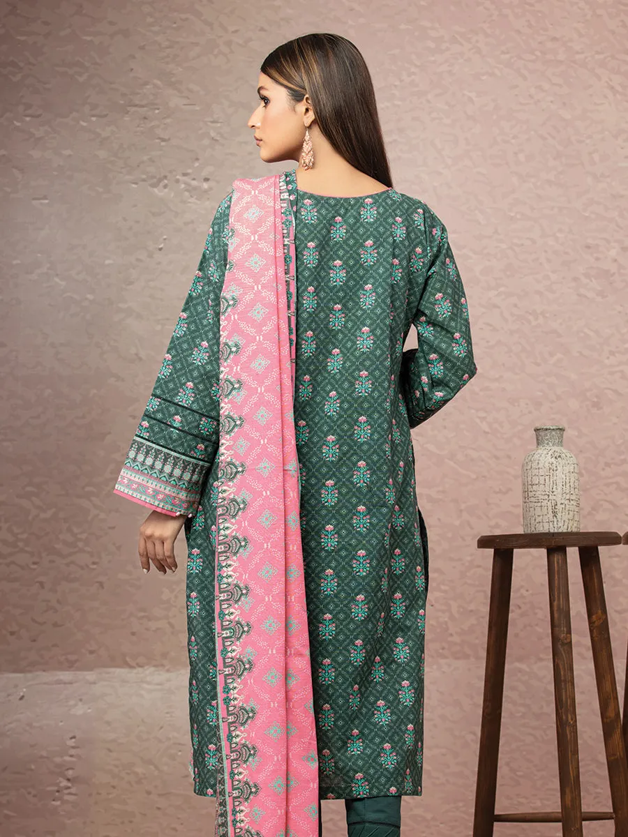 ACE Galleria Merak Khaddar Unstitched Printed 3Pc Suit A-WU3PWK22-455