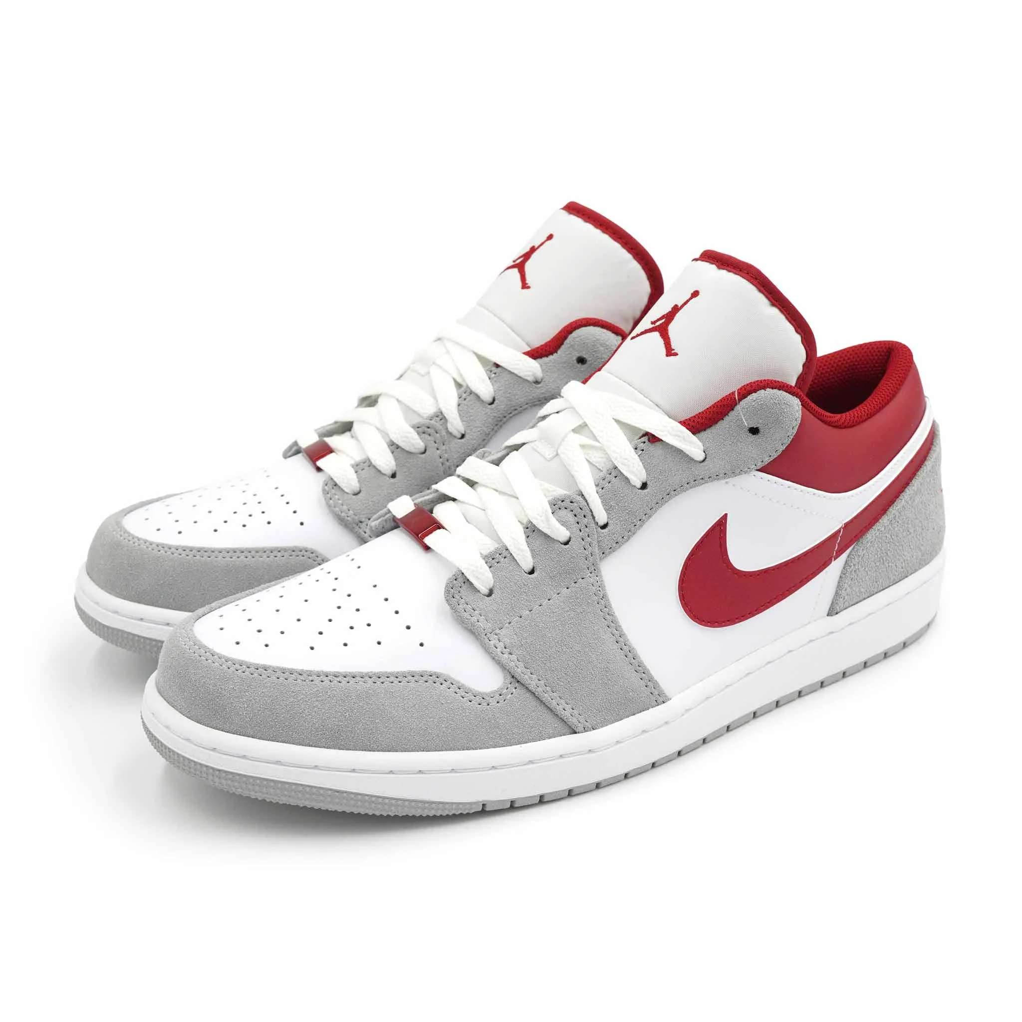 AIR JORDAN 1 LOW LIGHT SMOKE GREY GYM RED 2021