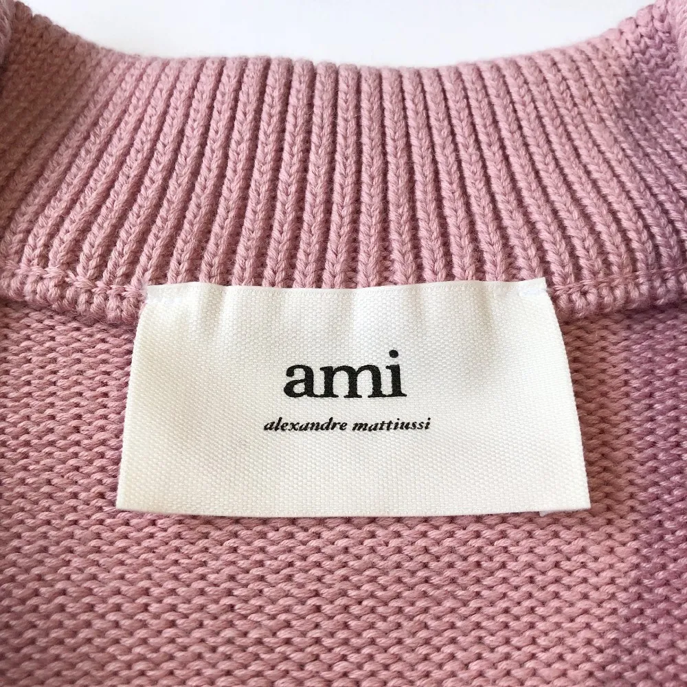 AMI PARIS  |Unisex Wool Cotton Oversized Cardigans