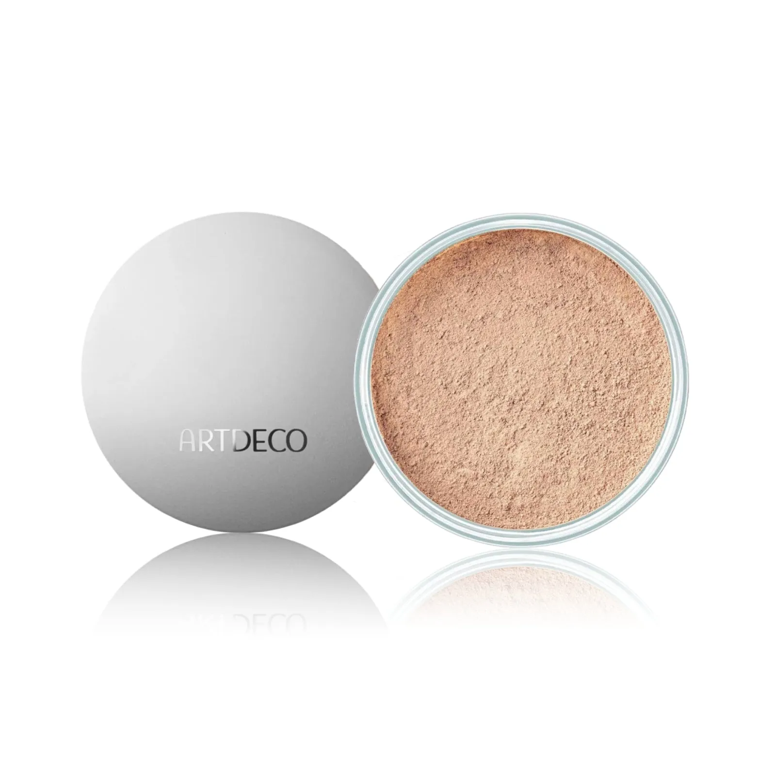 ARTDECO Mineral Powder Foundation Protective Loose Powder Compact for Smooth Matte Finish 15g - Natural Beige