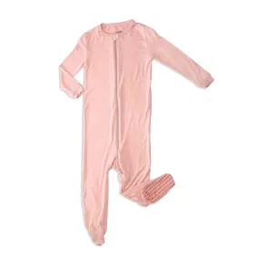 Bamboo Footed Sleeper - Powder Pink