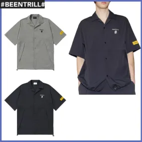 BEEN TRILL  |Unisex Nylon Plain Logo Shirts