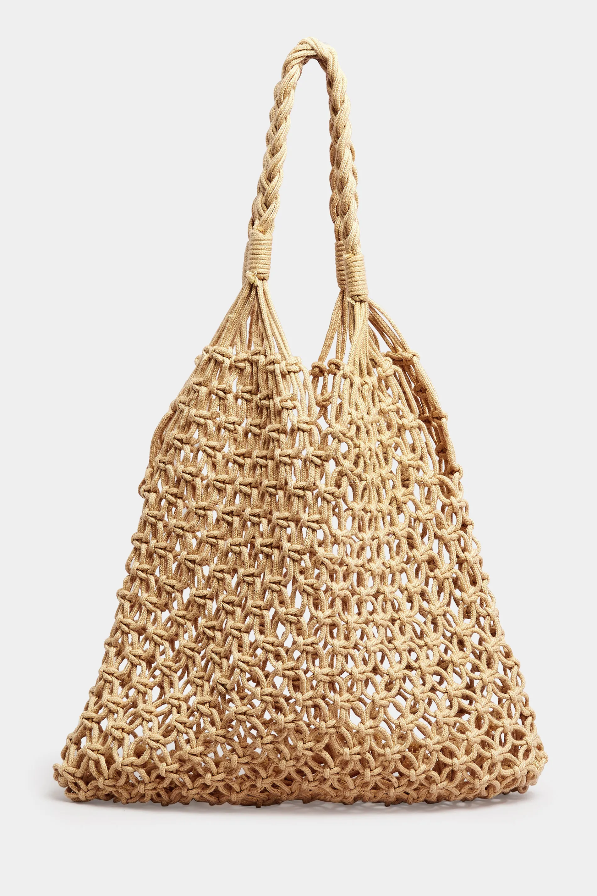 Brown Crochet Beach Bag