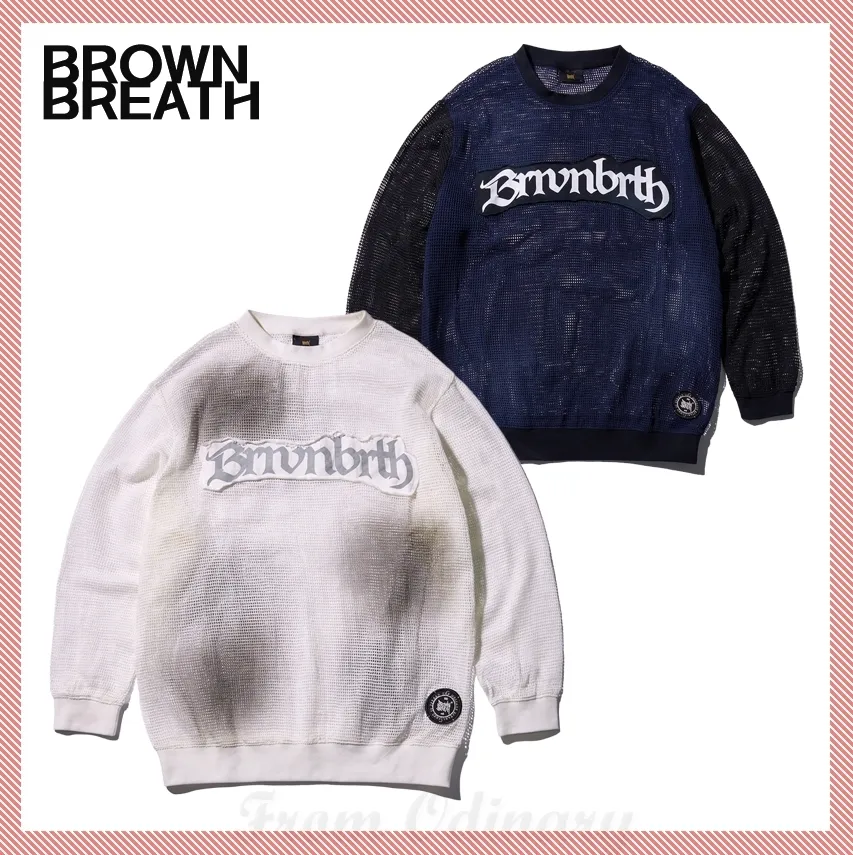 BROWNBREATH  |Unisex Street Style Logo Sweatshirts