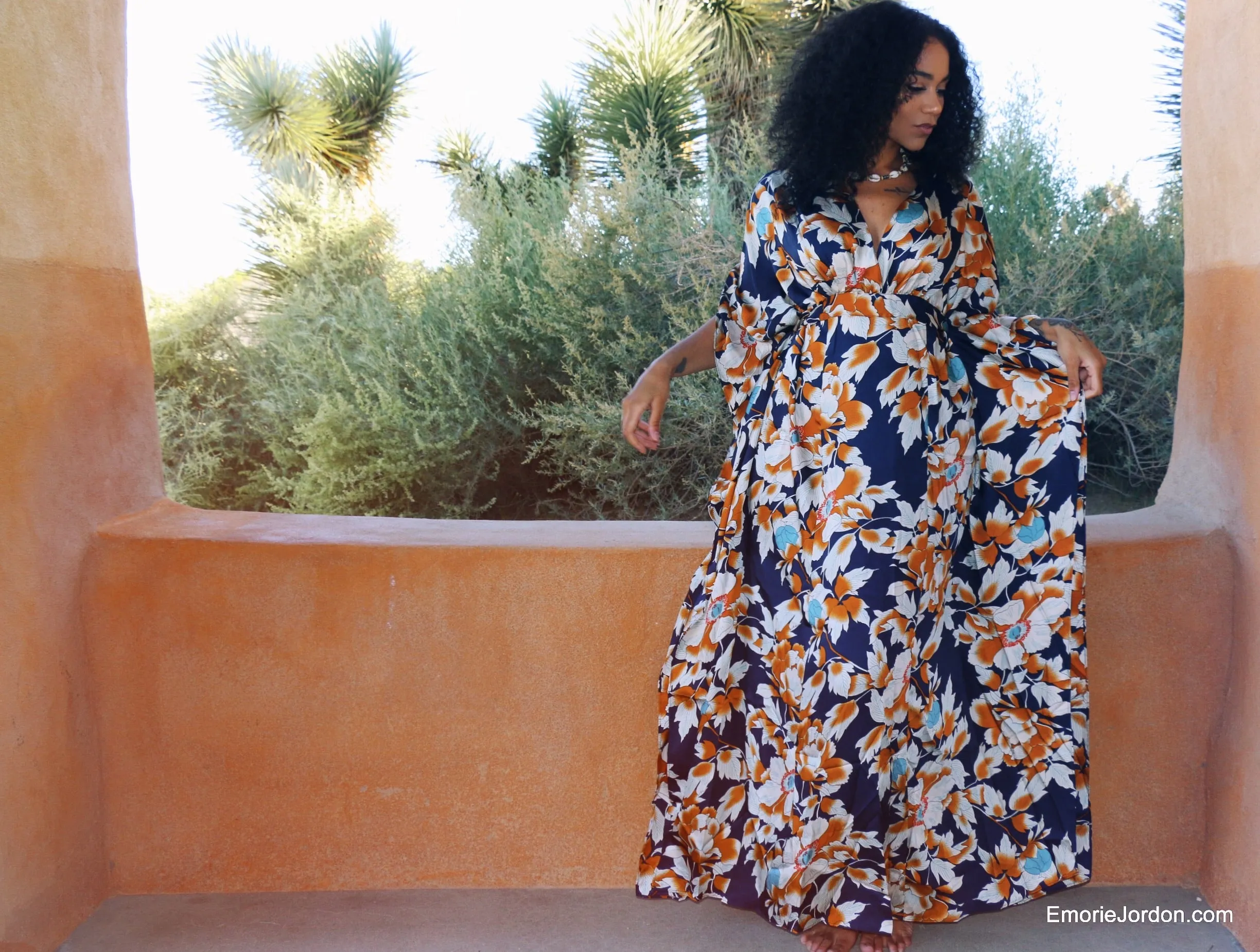 Cattleya Caftan Maxi Dress