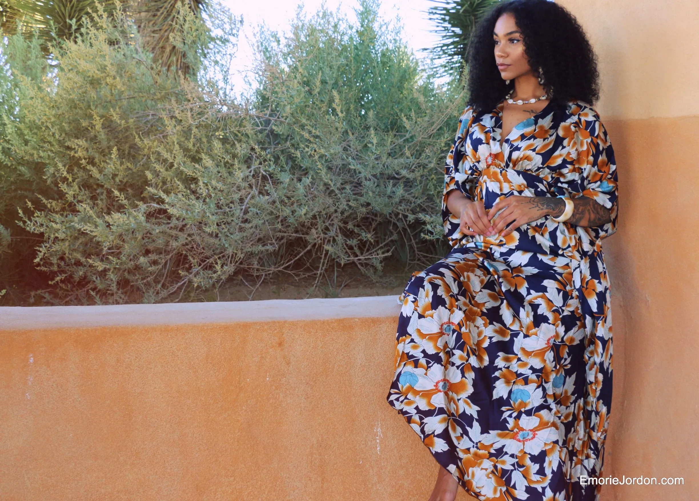 Cattleya Caftan Maxi Dress