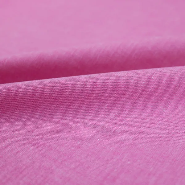 Chambray Cotton - Raspberry