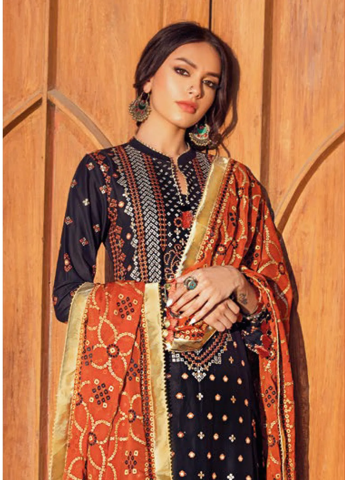 Chunri By Gul Ahmed Embroidered Lawn Unstitched 3 Piece Suit - GA24CL BM-42011