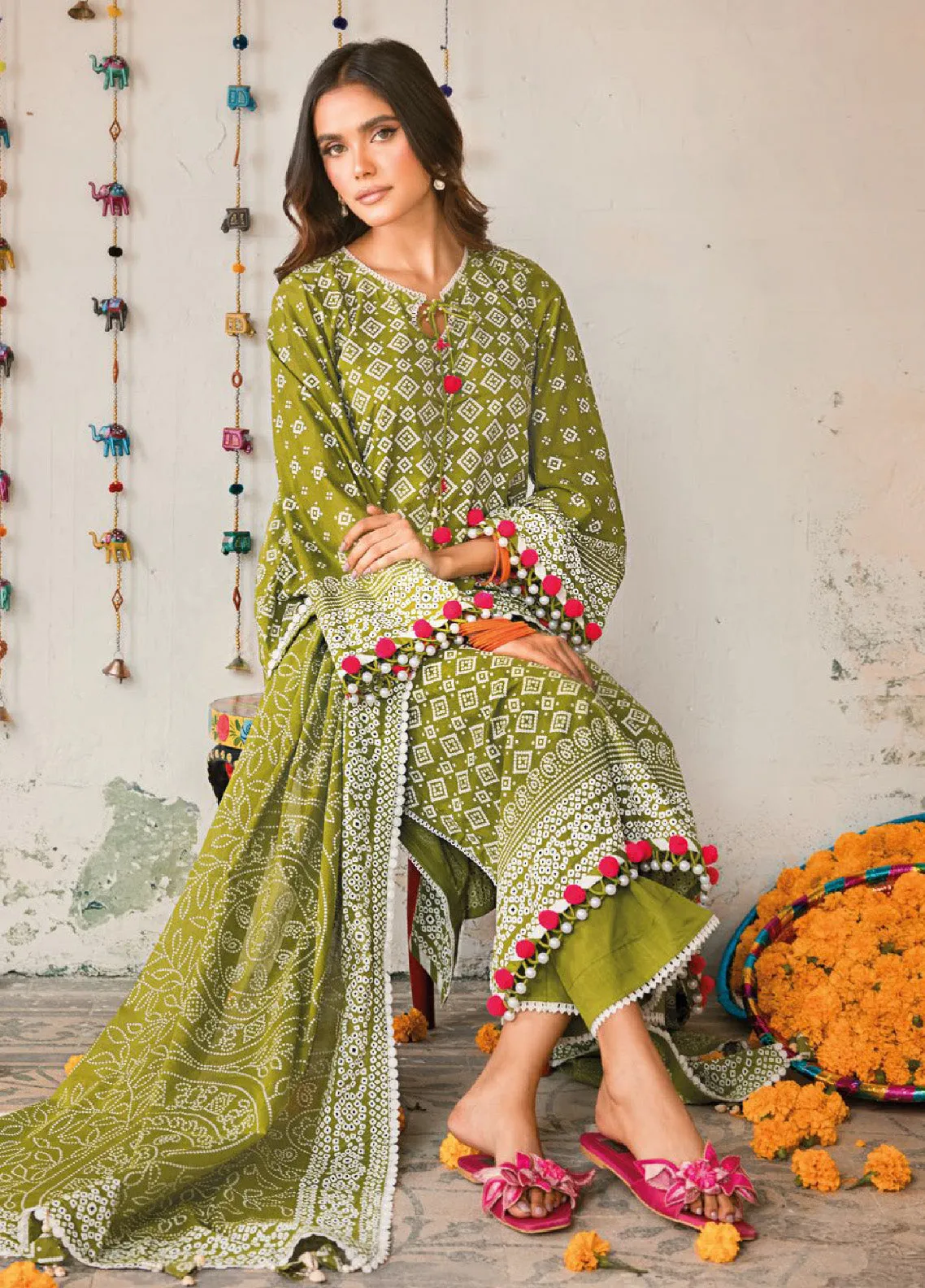 Chunri By Gul Ahmed Printed Lawn Unstitched 3 Piece Suit - GA24CL CL-42039 B