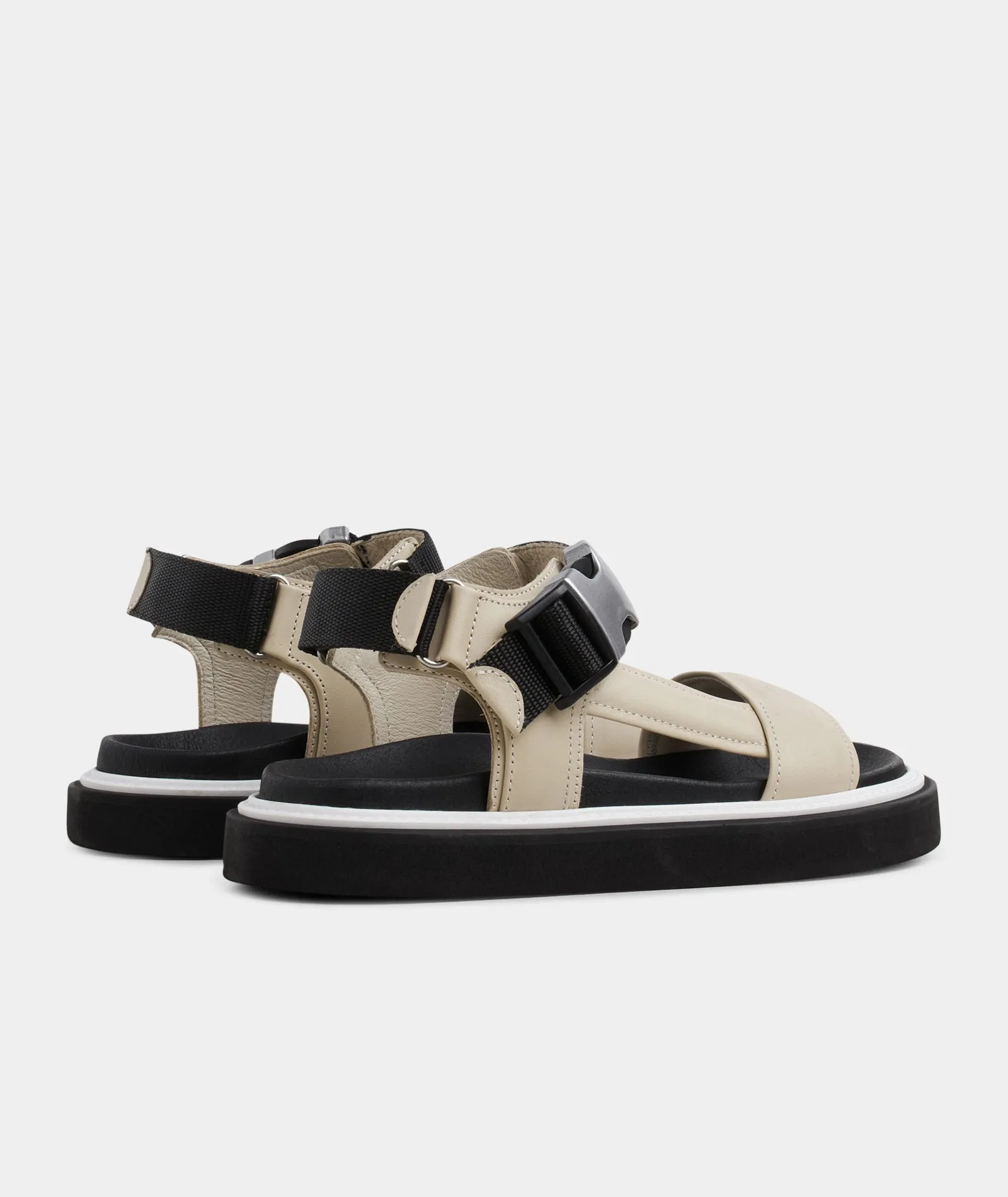 Cody Sandal - Off White Leather