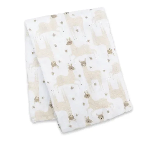 Cotton Swaddle, Llama