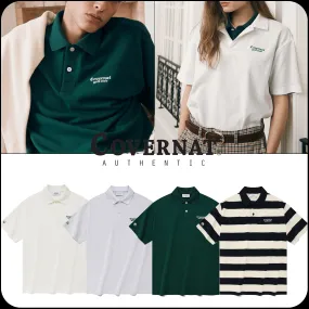 COVERNAT  |Unisex Short Sleeves Logo Korean Origin Trending Brands