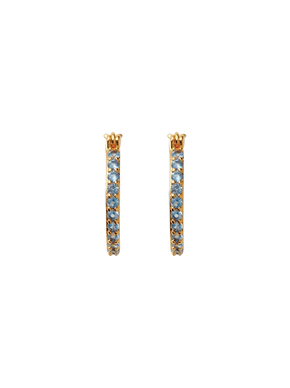 Crystal Haze Mini Pave Hoops (More Colors)