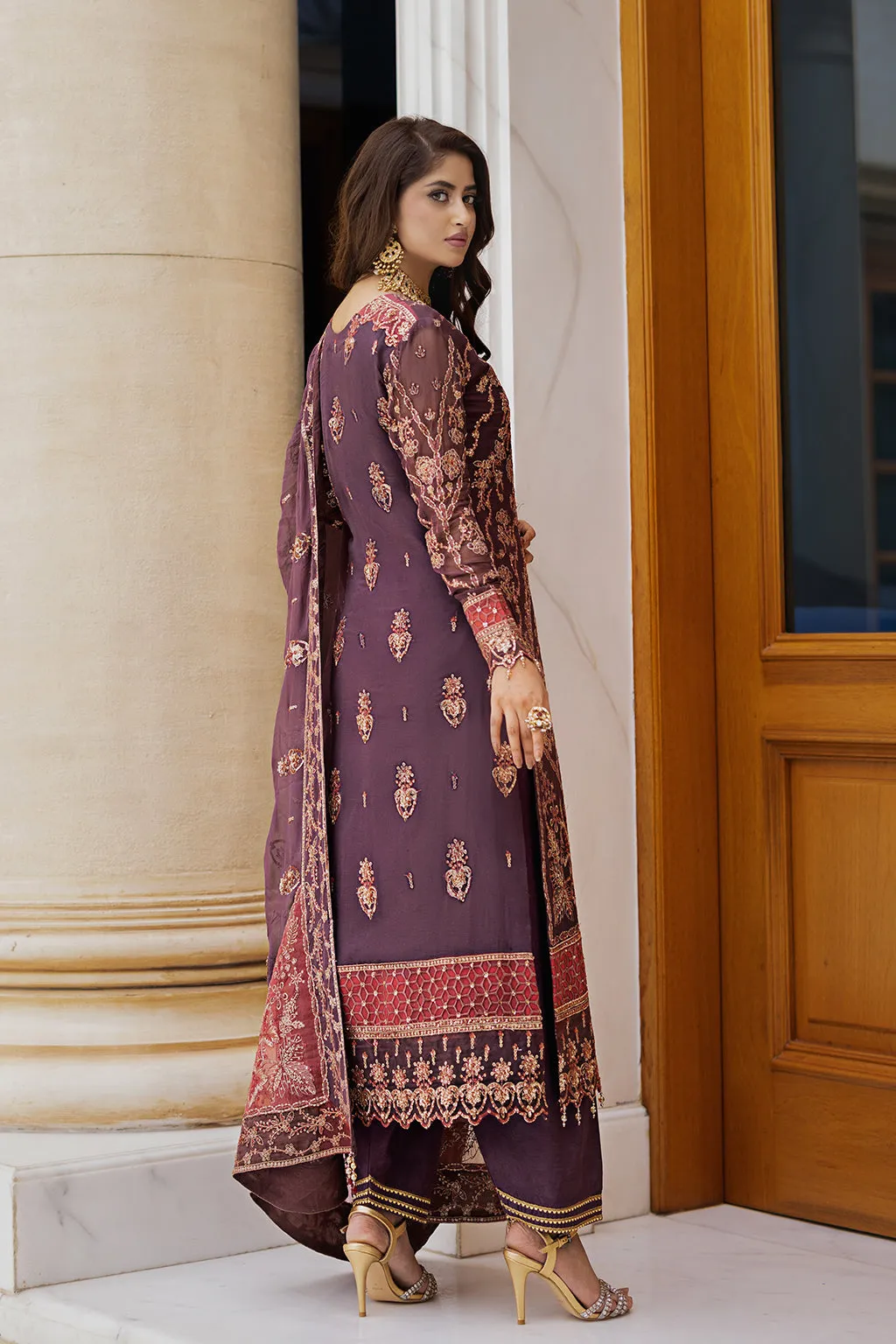 Emaan Adeel Ishq-e-Aatish Luxury Chiffon 3Pc Suit AT-10 GULNAZ