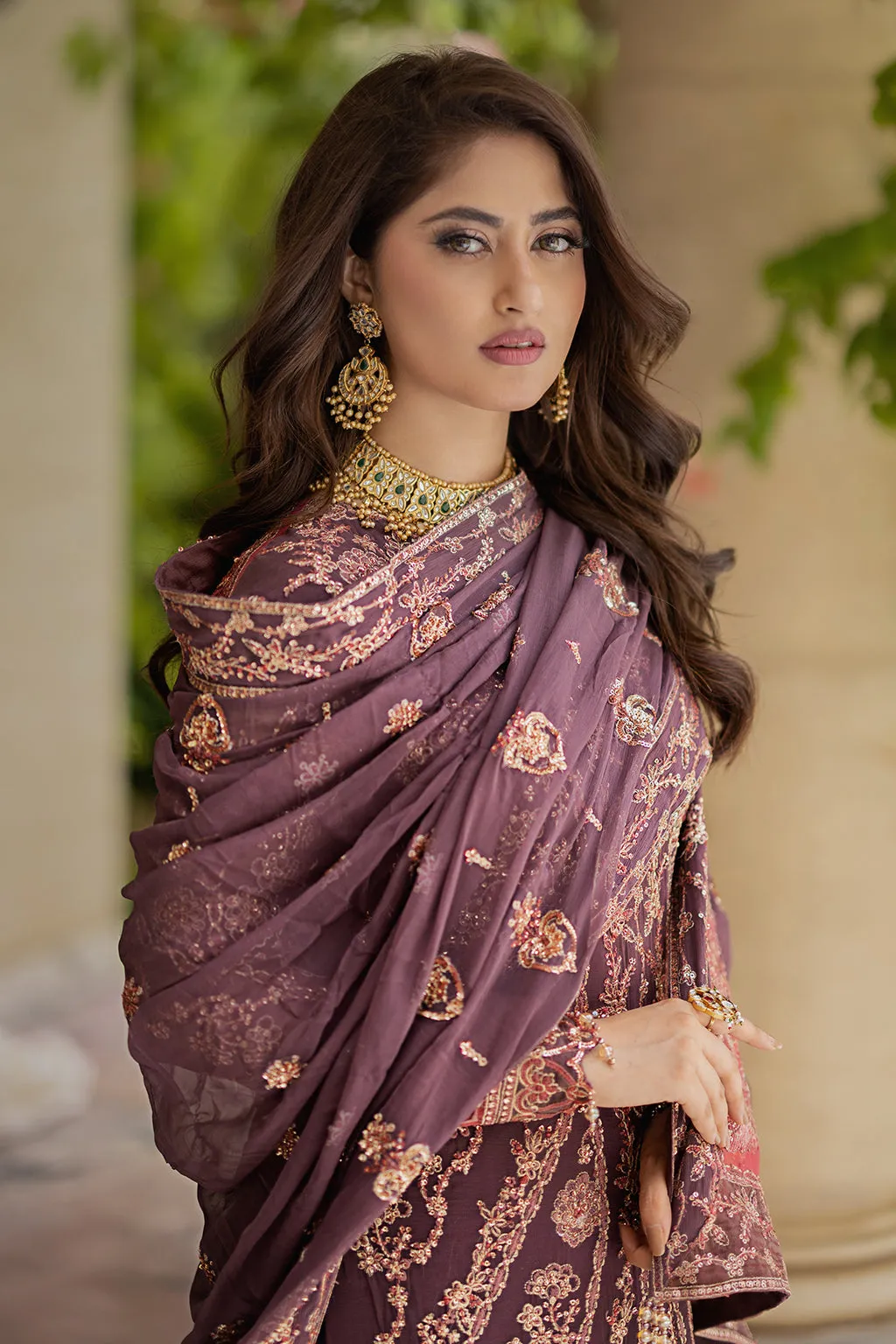 Emaan Adeel Ishq-e-Aatish Luxury Chiffon 3Pc Suit AT-10 GULNAZ