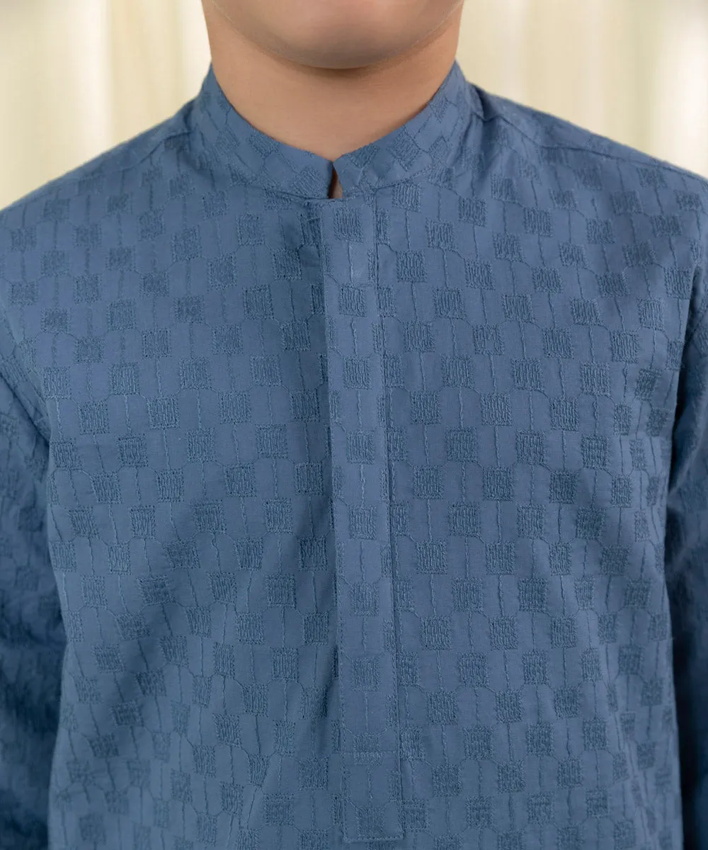 Embroidered Cotton Kurta