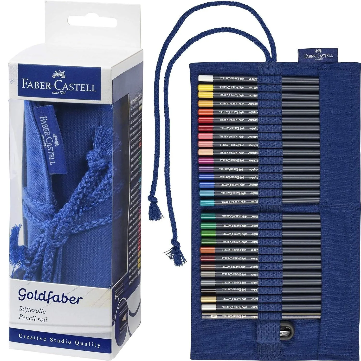 Faber-Castell GoldFaber Coloured Pencils Cotton Roll 29 Set