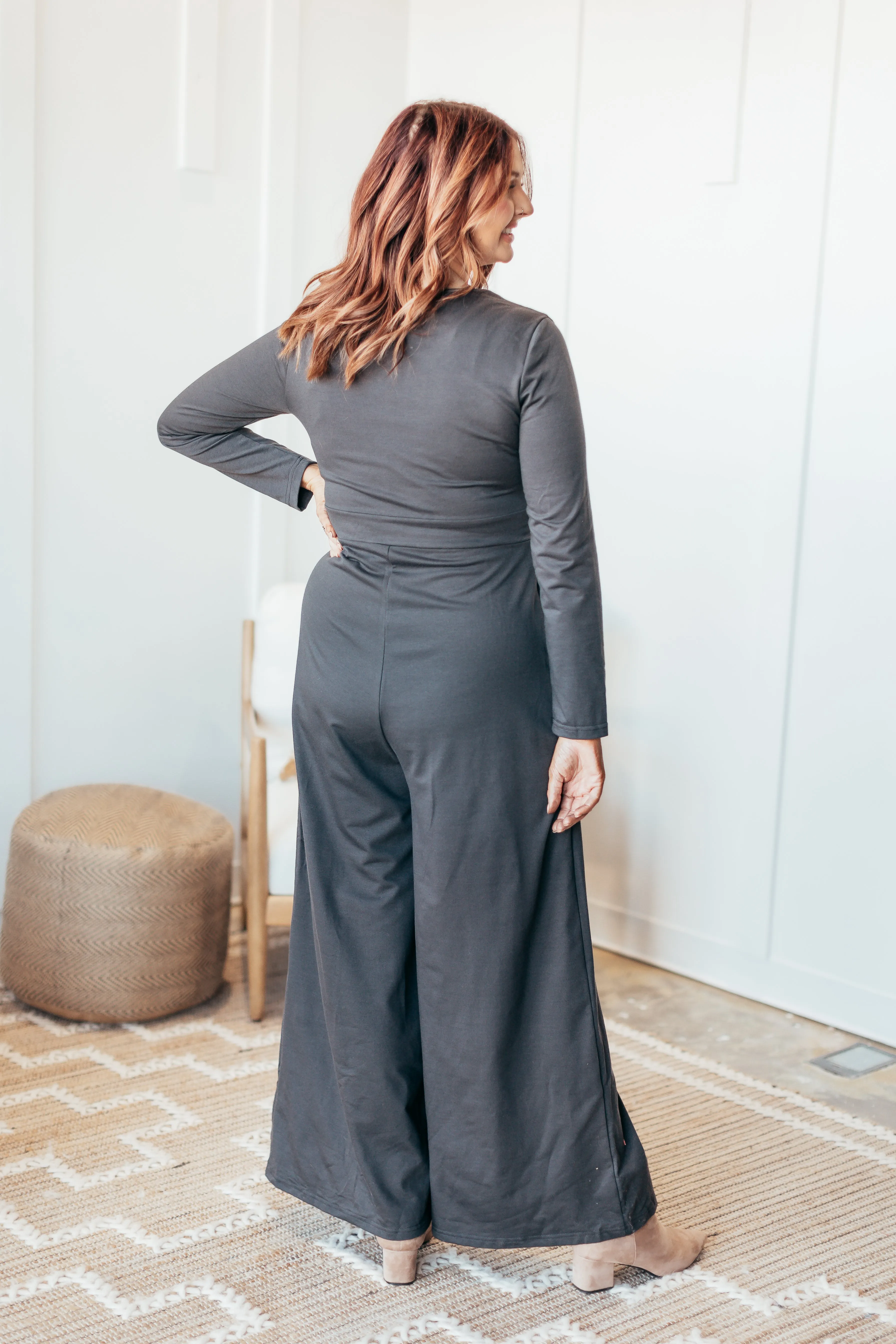 Fall Wide Leg Jumpsuit