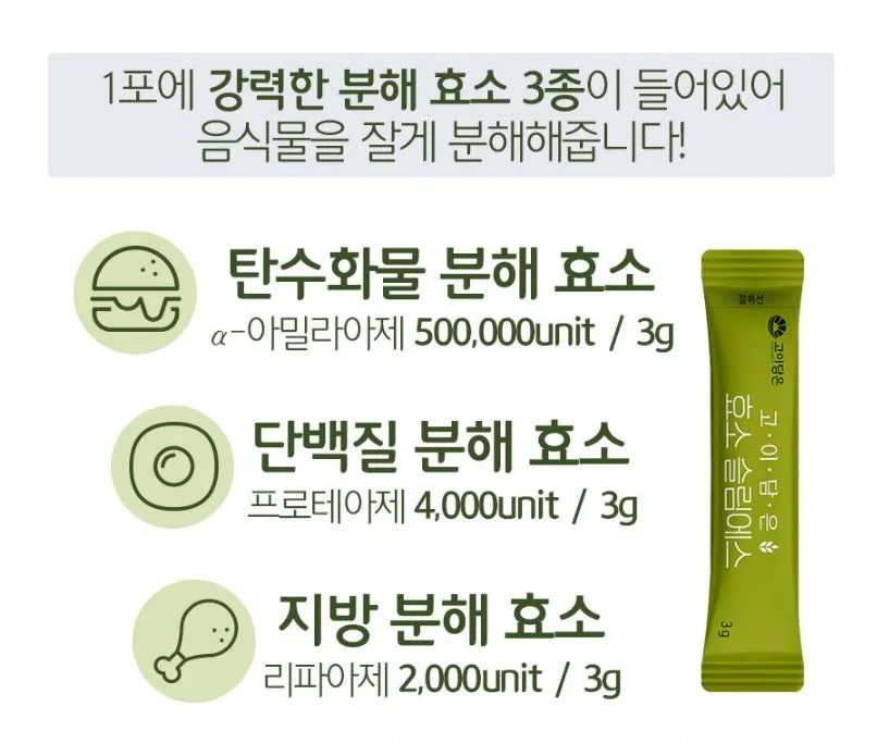 Goidameun Enzyme Slim S Daily Gut Intestinal Indigestion Organic Digest Swelling