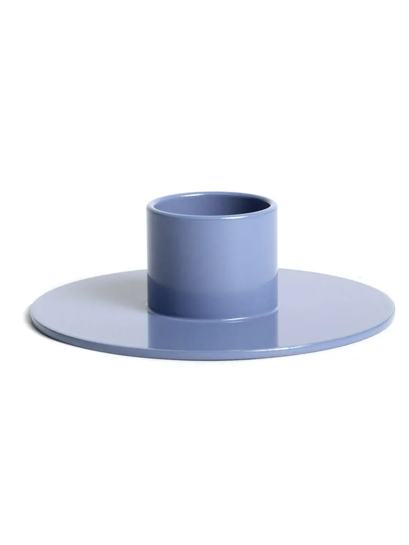 Grey Blue Candle Holder