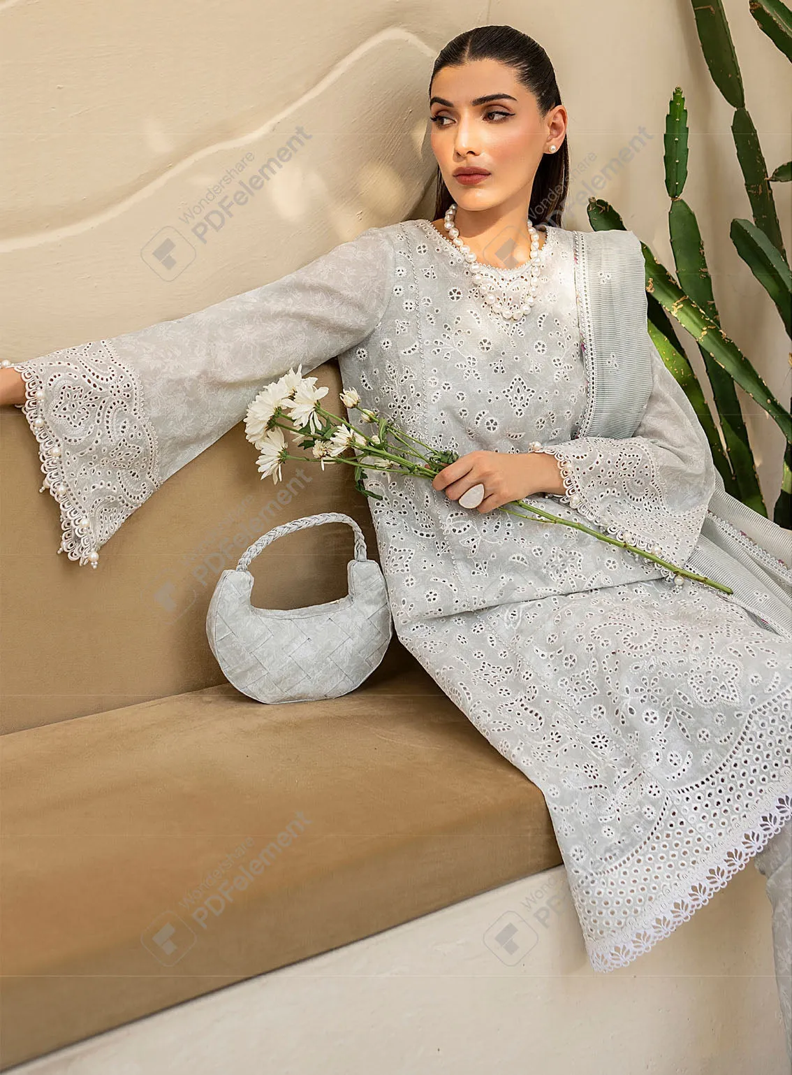 Iris By Jazmin Eid Spring Embroidered Lawn 3 Piece Unstitched Suit JZ24I D2