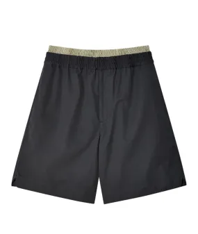 LAYERED COTTON SHORTS