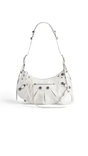 Le Cagole Small Shoulder Bag - White