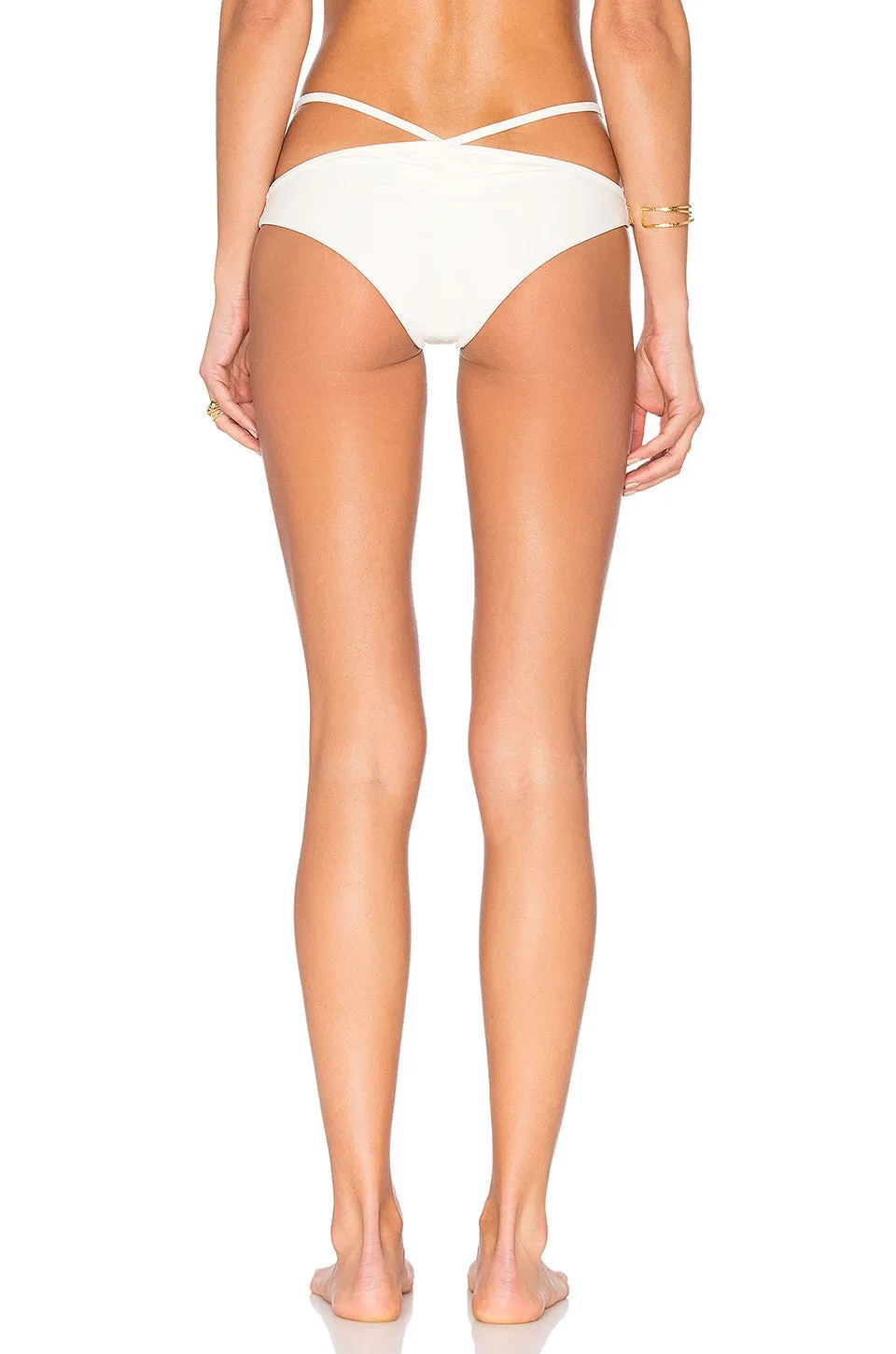 Lovers + Friends Jet Setting Swim Bottom Ivory