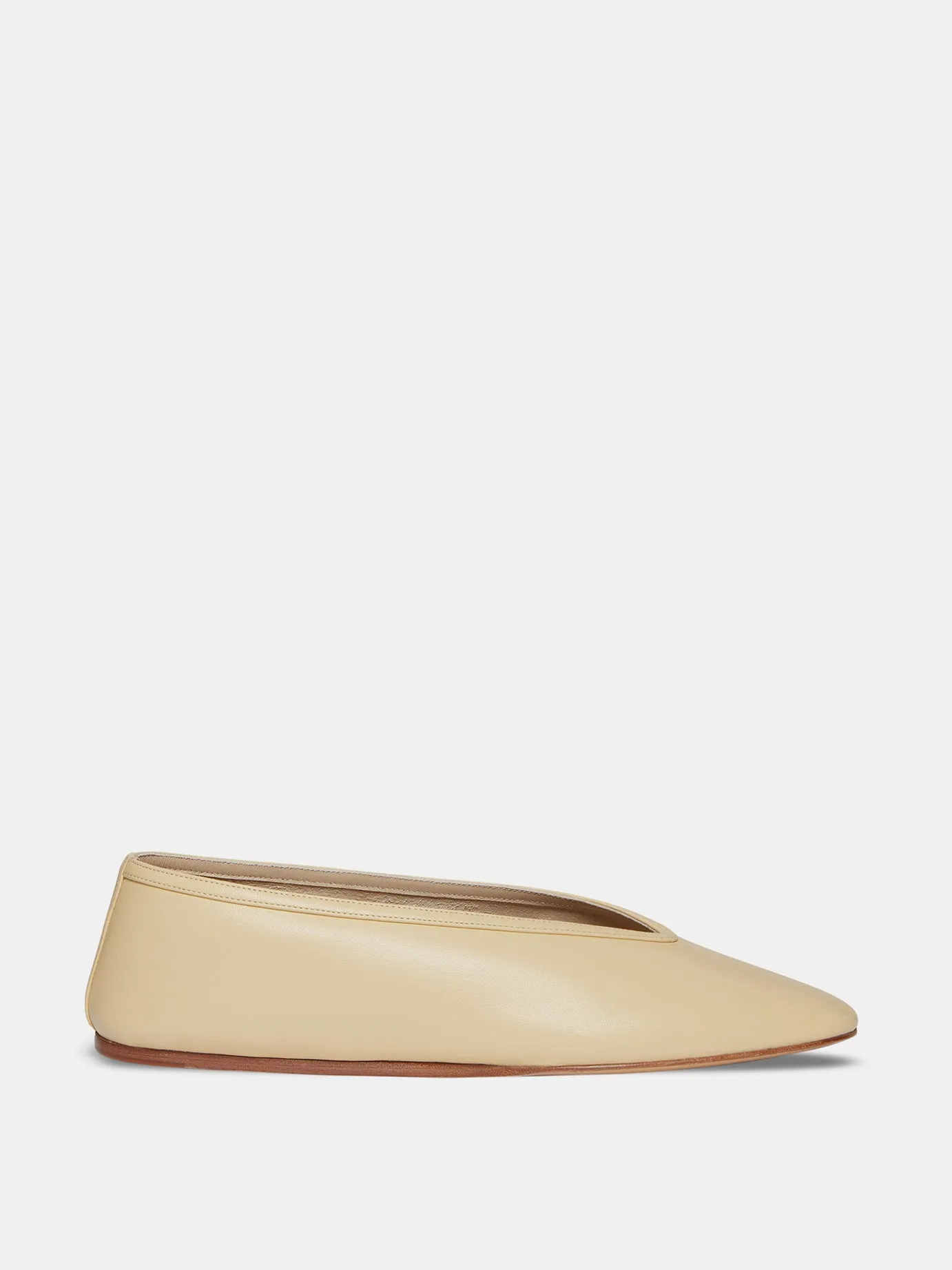 Luna Slipper / Custard Leather