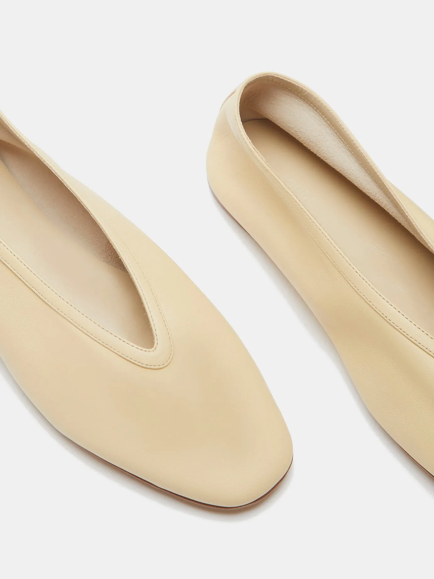 Luna Slipper / Custard Leather