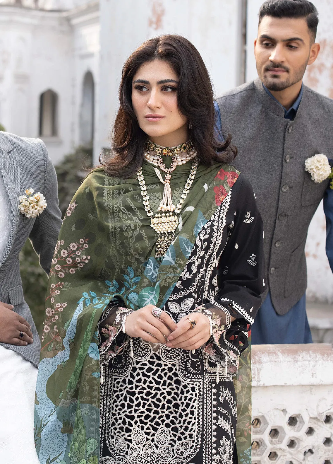 Mahrukh By Mahnur Luxury Lawn 3 Piece Unstitched Suit M24MLL-CAMELIA