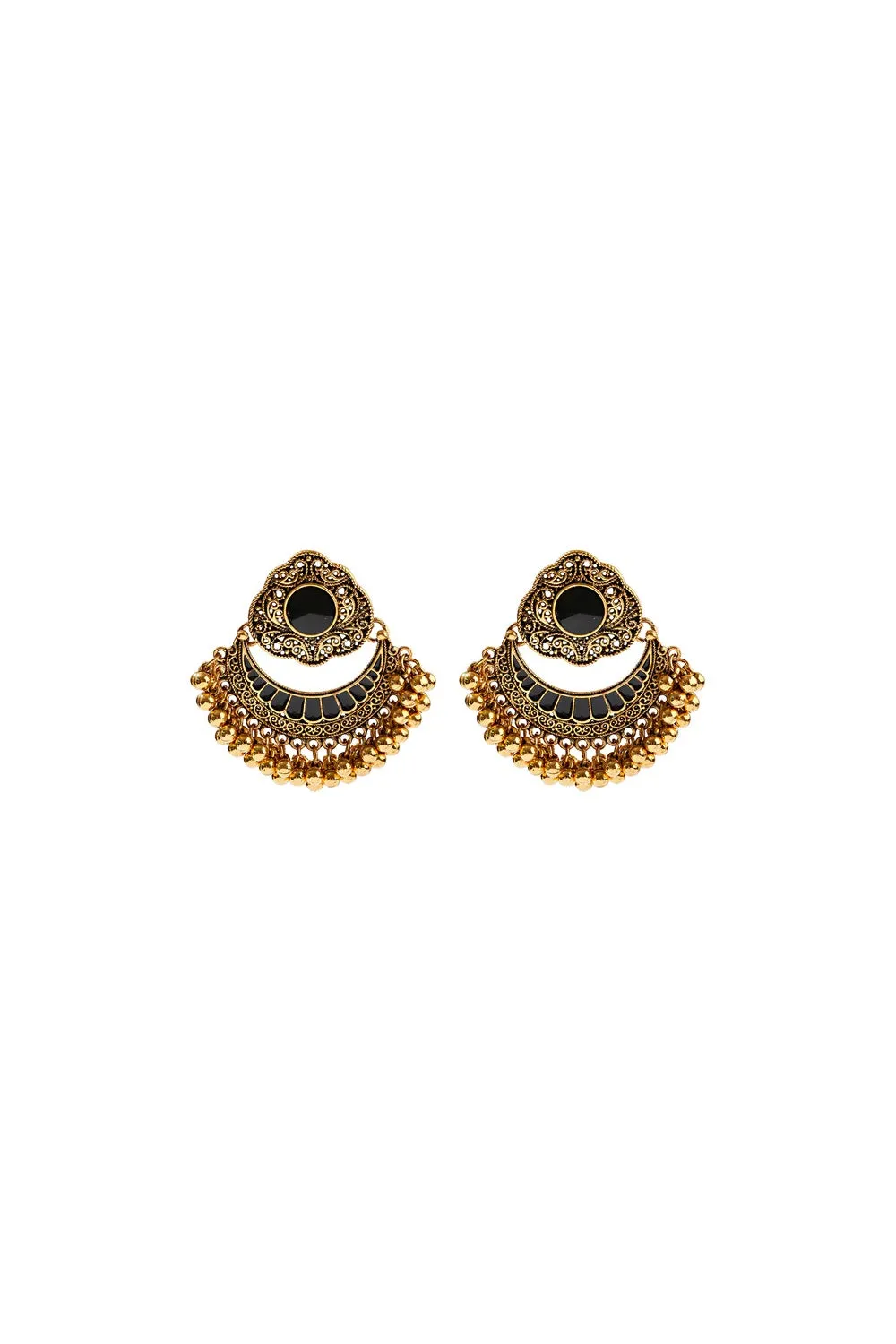 MEERA EARRINGS BLACK