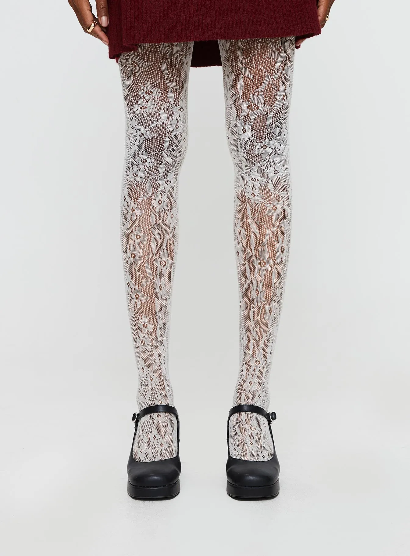 Meredith Stockings White