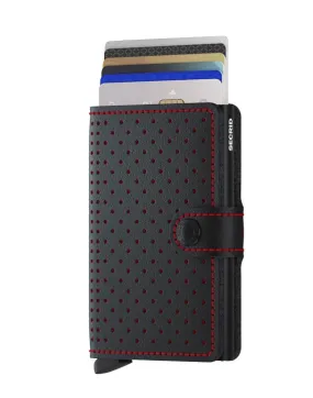 Miniwallet Perforated Black-Red Rahakott | Secrid Rahakotid