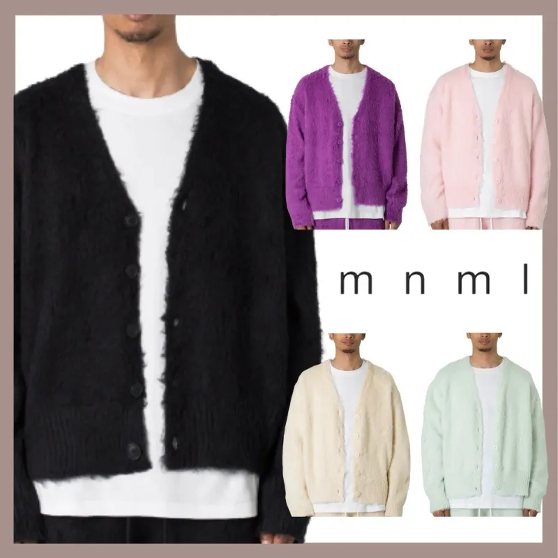 MNML  |Unisex Street Style Plain Cardigans