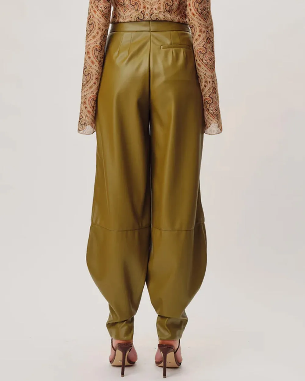 Moss Vegan Leather Illio Pant