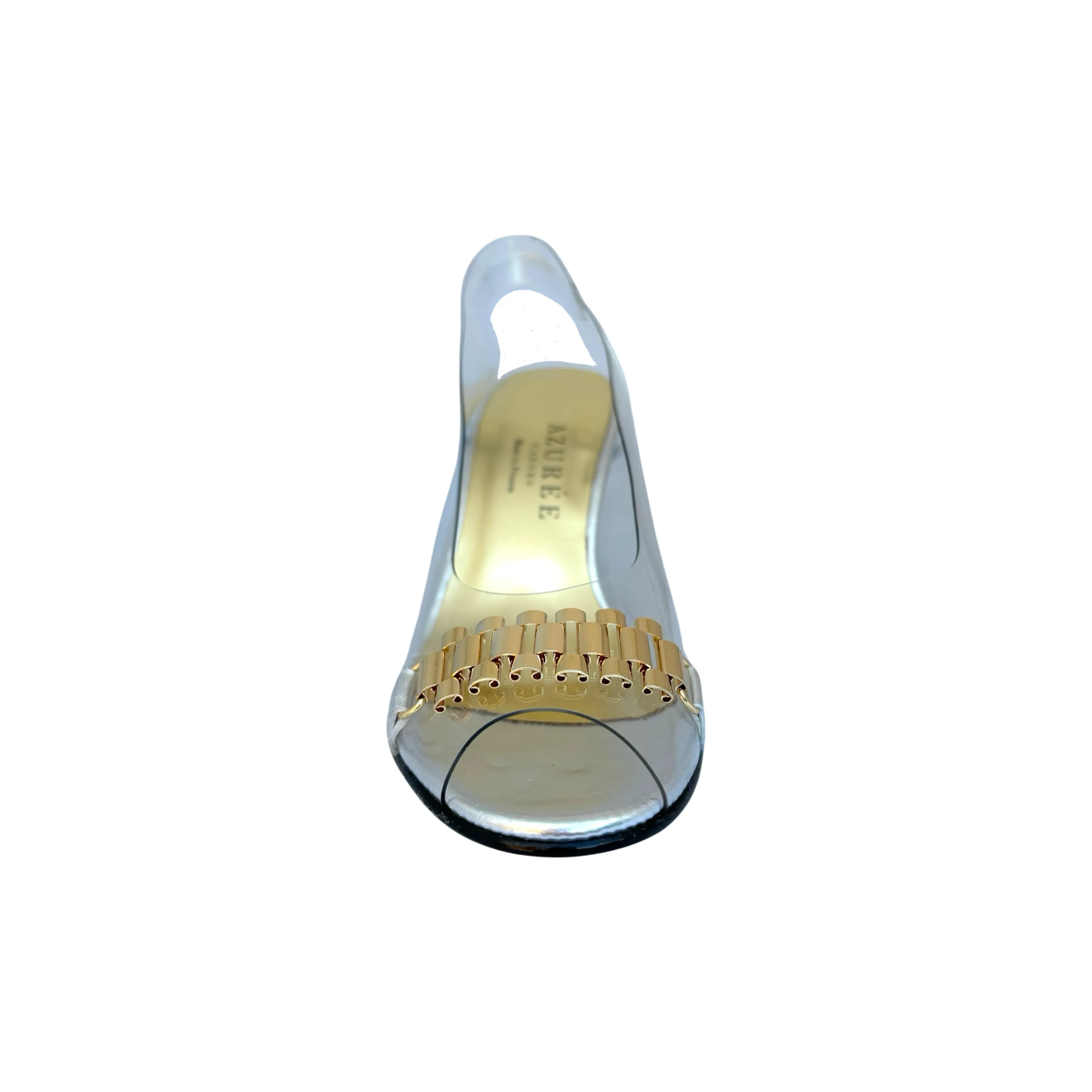 Muri Gold/Lucite Sling Back