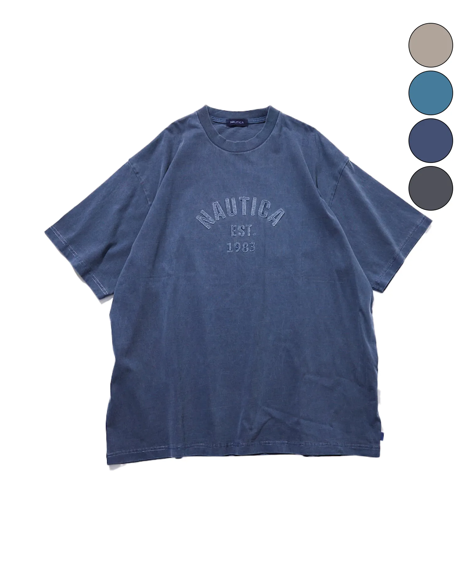 NAUTICA  |Unisex Street Style Cotton T-Shirts