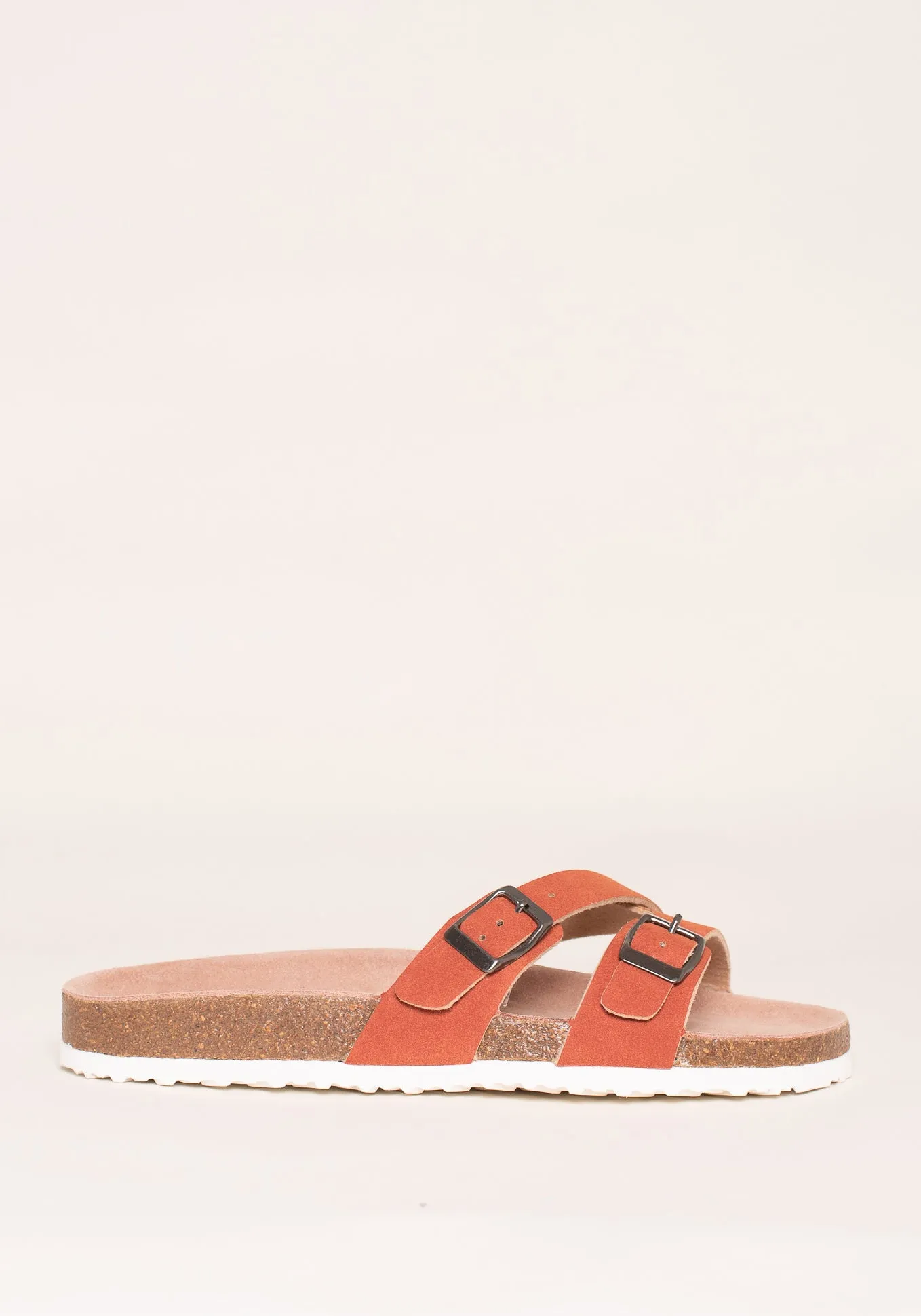 Orange Multi Strap Sandals