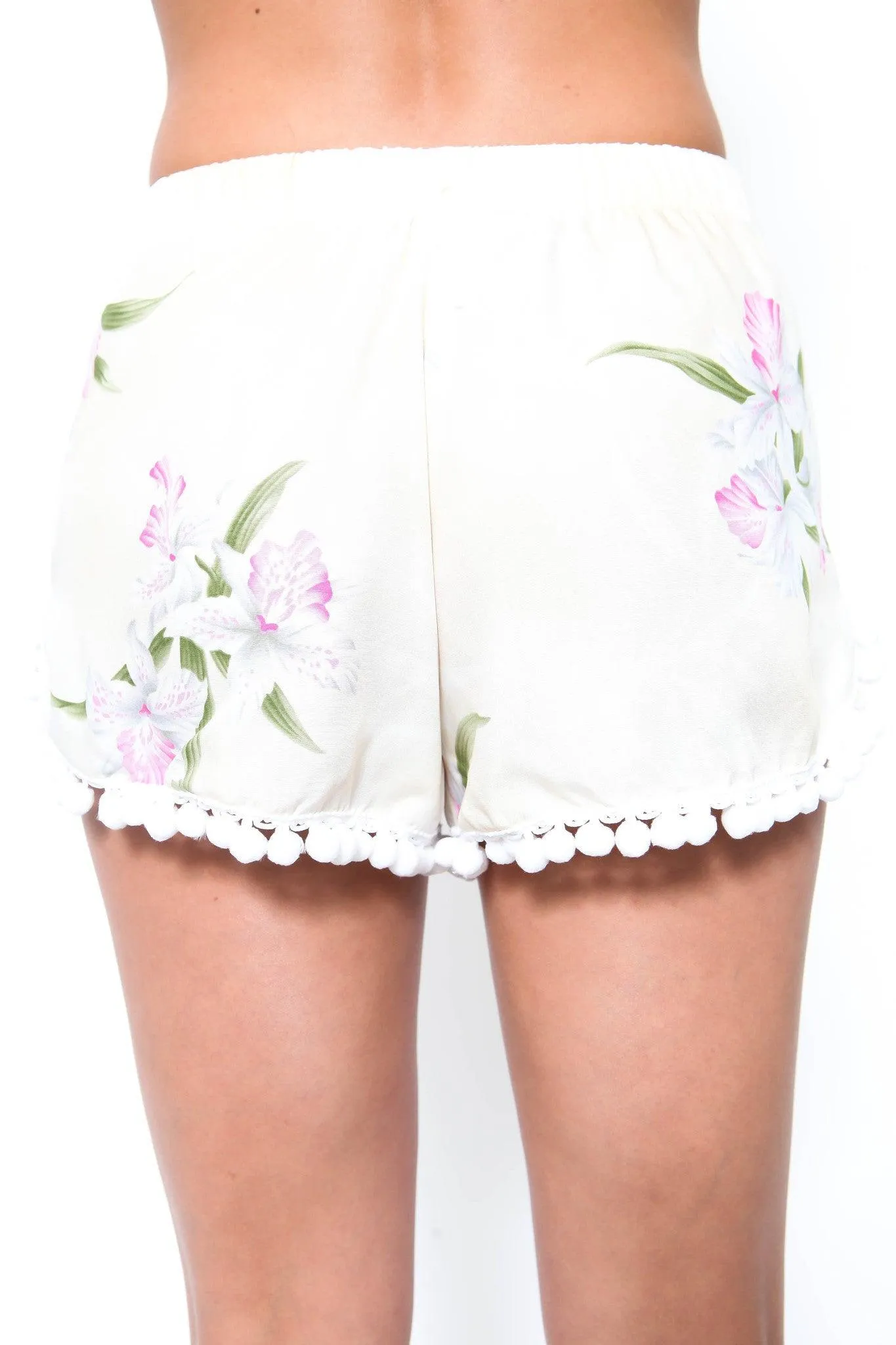 Orchid Pom Pom Short by Wonderland Honolulu - FINAL SALE