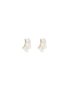 Palmer Pearl Cluster Stud Earrings