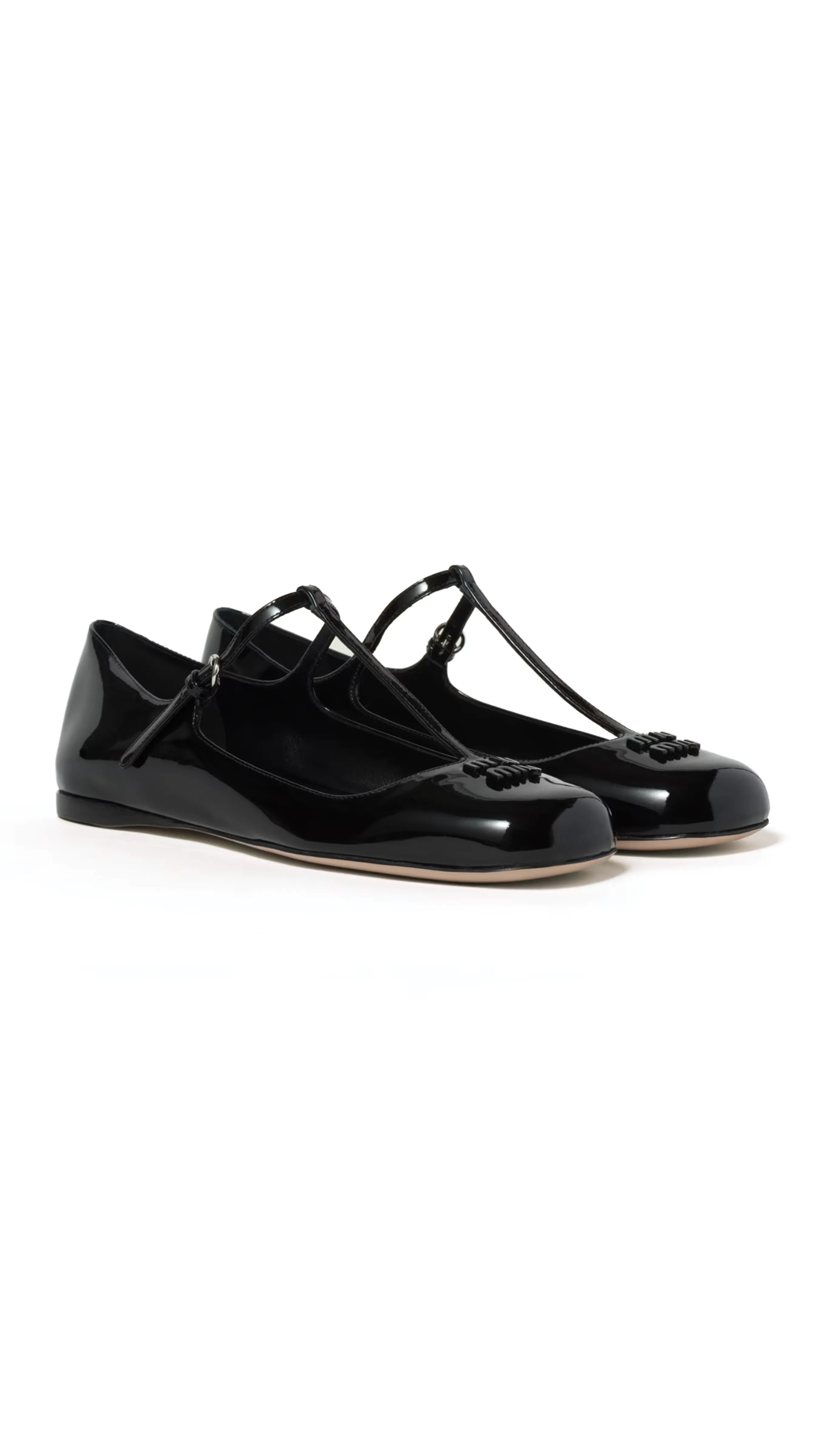 Patent Leather Ballerinas - Black