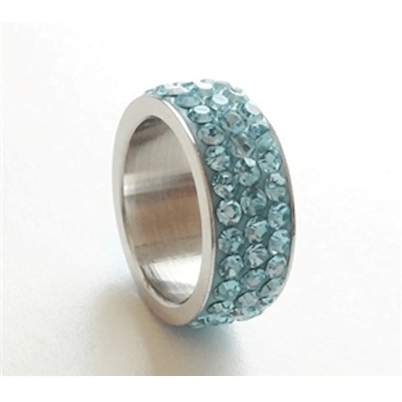 Powder Blue Rhinestone Ring