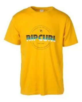 Ripcurl Bigmama Circle Mens T Shirt - Gold