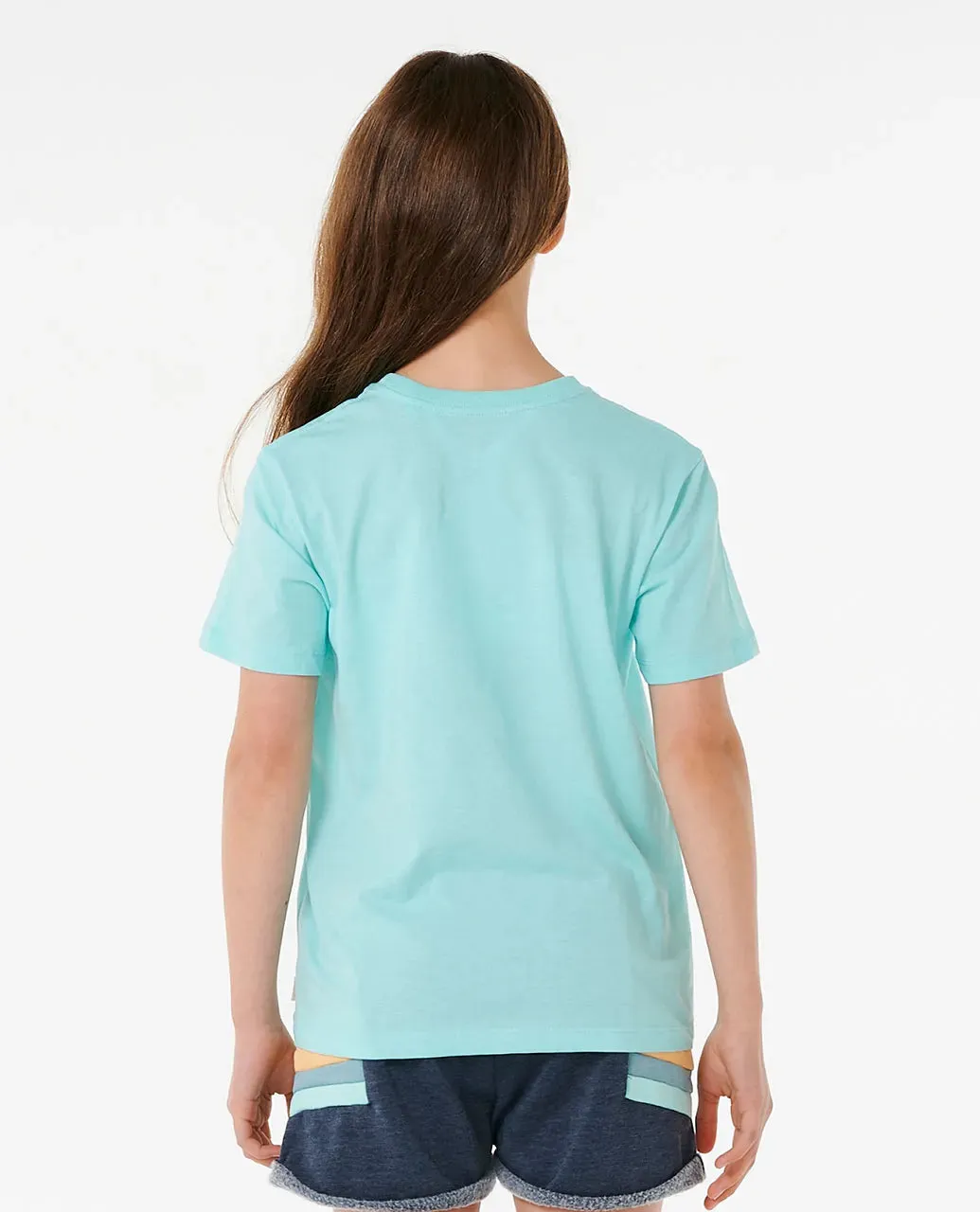 RIPCURL BREEZE STANDARD SHORT SLEEVE TEE GIRL - SKY BLUE