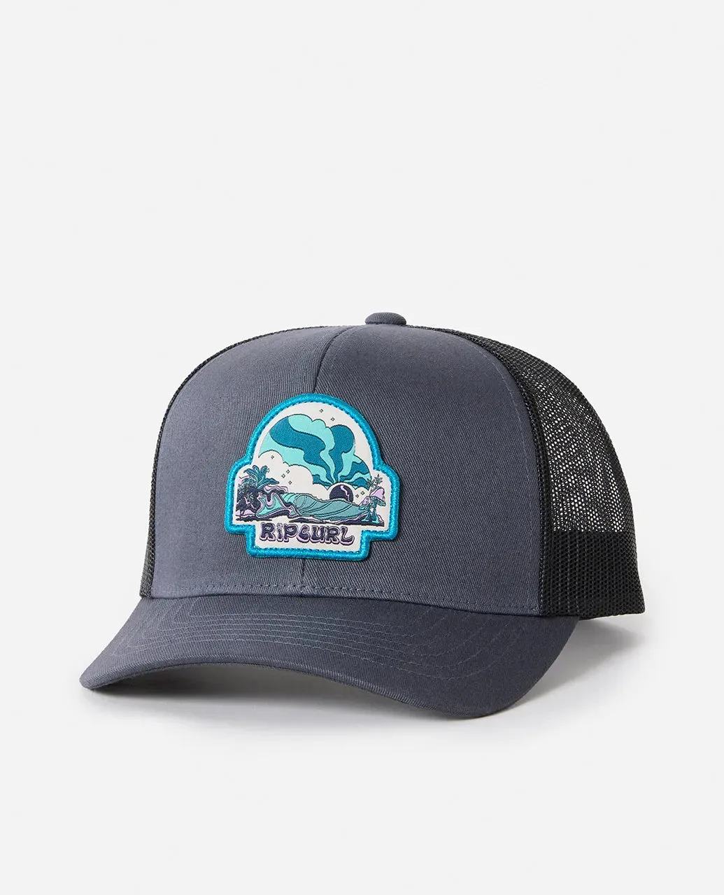 RIPCURL CUSTOM CURVE TRUCKER CAP - WASHED BLACK